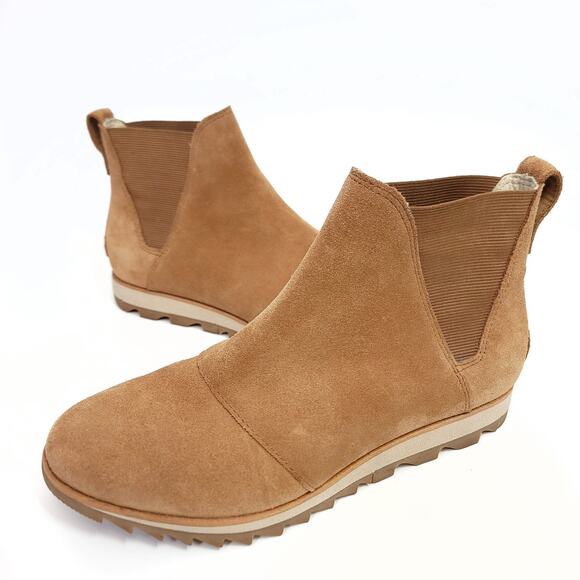 Sorel Shoes - Sorel Boots Size 8 Chelsea Tawny Buff Gum Sole Slip On Bootie